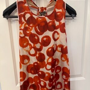 Vera Wang size 6 summer silk sleeveless swing top